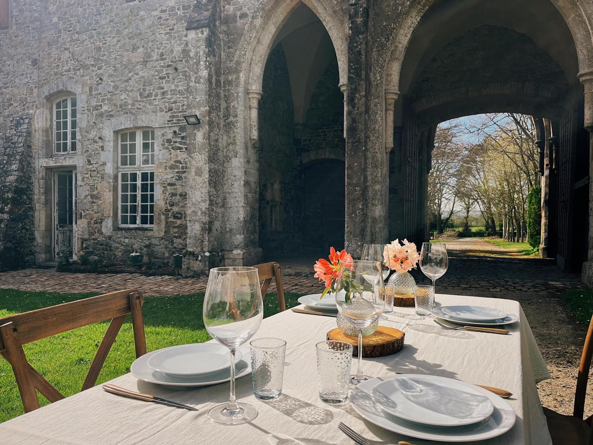 Abbaye De Blanchelande Bed & Breakfast Neufmesnil Bagian luar foto