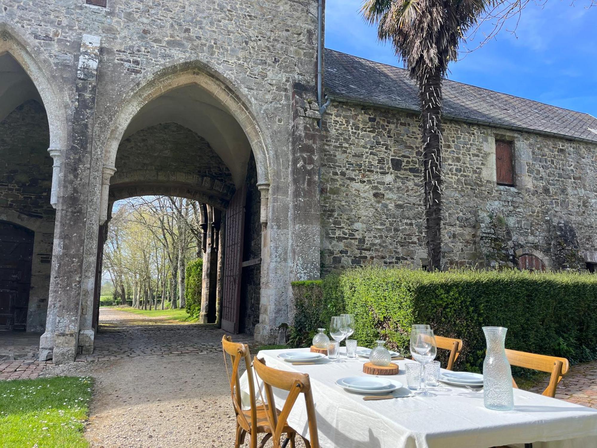 Abbaye De Blanchelande Bed & Breakfast Neufmesnil Bagian luar foto